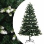 Árbol de Navidad artificial con bisagras y nieve flocada 120 cm en Decoración Festiva y Estacional | Comprar online en Foru.es