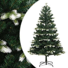 Árbol de Navidad artificial con bisagras y nieve flocada 210 cm en Decoración Festiva y Estacional | Comprar online en Foru.es