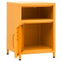 Mesita de noche acero amarillo mostaza 35x35x51 cm de vidaXL, Mesitas de noche - Ref: Foro24-336218, Precio: 76,65 €, Descuen...
