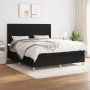 Cama box spring con colchón tela negro 180x200 cm de vidaXL, Camas y somieres - Ref: Foro24-3142515, Precio: 630,18 €, Descue...