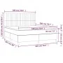 Box spring bed with black fabric mattress 180x200 cm by vidaXL, Beds and slatted bases - Ref: Foro24-3142515, Price: 656,28 €...