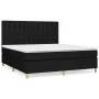 Box spring bed with black fabric mattress 180x200 cm by vidaXL, Beds and slatted bases - Ref: Foro24-3142675, Price: 661,16 €...