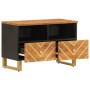 Mueble de TV madera de mango marrón negro 70x33,5x46 cm en Muebles TV | Comprar online en Foru.es