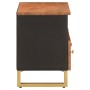 Mueble de TV madera de mango marrón negro 70x33,5x46 cm en Muebles TV | Comprar online en Foru.es