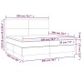 Cama box spring con colchón cuero sintético negro 200x200 cm de vidaXL, Camas y somieres - Ref: Foro24-3142743, Precio: 666,7...