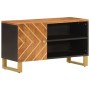 Mueble de TV madera de mango marrón negro 80x31,5x46 cm en Muebles TV | Comprar online en Foru.es