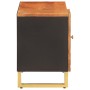 Mueble de TV madera de mango marrón negro 80x31,5x46 cm en Muebles TV | Comprar online en Foru.es