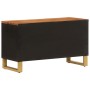 Mueble de TV madera de mango marrón negro 80x31,5x46 cm en Muebles TV | Comprar online en Foru.es