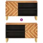 Mueble de TV madera de mango marrón negro 80x31,5x46 cm en Muebles TV | Comprar online en Foru.es