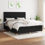 Cama box spring con colchón tela negro 160x200 cm de vidaXL, Camas y somieres - Ref: Foro24-3142587, Precio: 641,23 €, Descue...