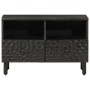 Mueble de TV madera maciza de mango negro 70x33x46 cm en Muebles TV | Comprar online en Foru.es