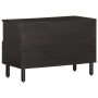 Mueble de TV madera maciza de mango negro 70x33x46 cm en Muebles TV | Comprar online en Foru.es