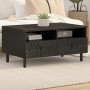 Mesa de centro madera maciza de mango negra 80x54x40 cm en Mesas de centro | Comprar online en Foru.es