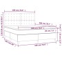 Cama box spring con colchón cuero sintético blanco 180x200 cm de vidaXL, Camas y somieres - Ref: Foro24-3142858, Precio: 601,...