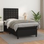 Cama box spring con colchón cuero sintético negro 90x190 cm de vidaXL, Camas y somieres - Ref: Foro24-3142815, Precio: 339,89...