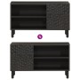 Mueble de TV madera maciza de mango negro 80x31x46 cm en Muebles TV | Comprar online en Foru.es