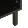 Mueble de TV madera maciza de mango negro 100x33x46 cm en Muebles TV | Comprar online en Foru.es