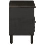 Mueble de TV madera maciza de mango negro 80x33x46 cm en Muebles TV | Comprar online en Foru.es