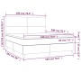 Cama box spring con colchón cuero sintético blanco 180x200 cm de vidaXL, Camas y somieres - Ref: Foro24-3142738, Precio: 626,...