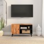 Mueble de TV madera maciza de acacia 80x33x46 cm en Muebles TV | Comprar online en Foru.es