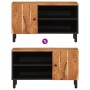 Mueble de TV madera maciza de acacia 80x33x46 cm en Muebles TV | Comprar online en Foru.es