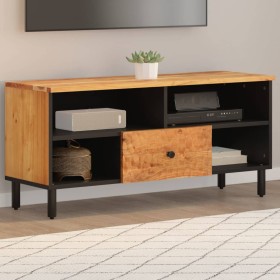 Mueble de TV madera maciza de acacia 100x33x46 cm en Muebles TV | Comprar online en Foru.es