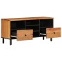 Mueble de TV madera maciza de acacia 100x33x46 cm en Muebles TV | Comprar online en Foru.es