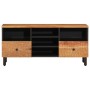 Mueble de TV madera maciza de acacia 100x33x46 cm en Muebles TV | Comprar online en Foru.es