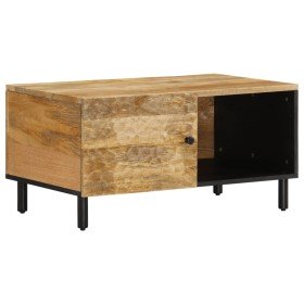 Mesa de centro de madera maciza de mango 80x50x40 cm en Mesas de centro | Comprar online en Foru.es