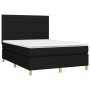 Cama box spring con colchón tela negro 140x190 cm de vidaXL, Camas y somieres - Ref: Foro24-3142411, Precio: 492,47 €, Descue...