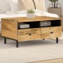 Mesa de centro de madera maciza mango 80x54x40 cm en Mesas de centro | Comprar online en Foru.es