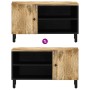 Mueble de TV madera maciza de mango 80x31x46 cm en Muebles TV | Comprar online en Foru.es