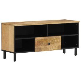 Mueble de TV madera maciza de mango 100x33x46 cm en Muebles TV | Comprar online en Foru.es