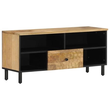 Mueble de TV madera maciza de mango 100x33x46 cm en Muebles TV | Comprar online en Foru.es