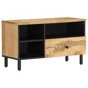 Mueble de TV madera maciza de mango 80x33x46 cm en Muebles TV | Comprar online en Foru.es