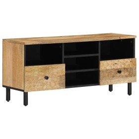 Mueble de TV madera maciza de mango 100x33x46 cm en Muebles TV | Comprar online en Foru.es
