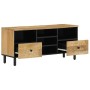 Mueble de TV madera maciza de mango 100x33x46 cm en Muebles TV | Comprar online en Foru.es