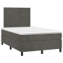 Cama box spring con colchón terciopelo gris oscuro 120x200 cm de vidaXL, Camas y somieres - Ref: Foro24-3142894, Precio: 389,...
