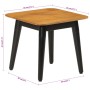 Mesa de centro hierro y madera maciza de mango 45x45x40 cm en Mesas de centro | Comprar online en Foru.es