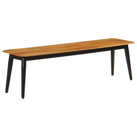 Banco madera maciza de mango y hierro 160x40x45 cm en Bancos de comedor y cocina | Comprar online en Foru.es