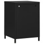 Mesita de noche acero negro 35x35x51 cm de vidaXL, Mesitas de noche - Ref: Foro24-336223, Precio: 84,37 €, Descuento: %