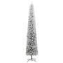 Árbol Navidad estrecho con soporte y nieve artificial PVC 270cm en Decoración Festiva y Estacional | Comprar online en Foru.es