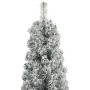 Árbol Navidad estrecho con soporte y nieve artificial PVC 270cm en Decoración Festiva y Estacional | Comprar online en Foru.es
