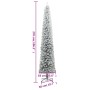 Árbol Navidad estrecho con soporte y nieve artificial PVC 270cm en Decoración Festiva y Estacional | Comprar online en Foru.es