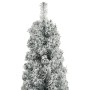 Árbol Navidad estrecho con soporte y nieve artificial PVC 300cm en Decoración Festiva y Estacional | Comprar online en Foru.es