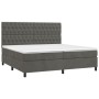 Cama box spring con colchón terciopelo gris oscuro 200x200 cm de vidaXL, Camas y somieres - Ref: Foro24-3143224, Precio: 637,...