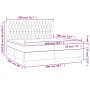 Cama box spring con colchón terciopelo gris oscuro 200x200 cm de vidaXL, Camas y somieres - Ref: Foro24-3143224, Precio: 637,...