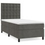 Cama box spring con colchón terciopelo gris oscuro 80x200 cm de vidaXL, Camas y somieres - Ref: Foro24-3143230, Precio: 331,7...
