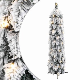 Árbol de Navidad artificial iluminado con 45 LED y nieve 90 cm en Decoración Festiva y Estacional | Comprar online en Foru.es