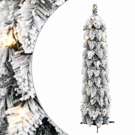 Árbol de Navidad artificial iluminado con 45 LED y nieve 90 cm en Decoración Festiva y Estacional | Comprar online en Foru.es